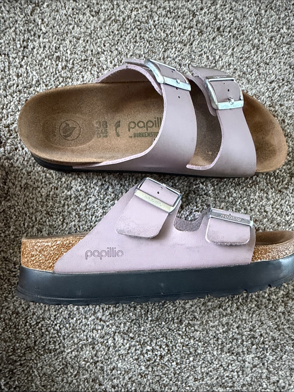 Birkenstock papillio lilac women’s sandal size 38